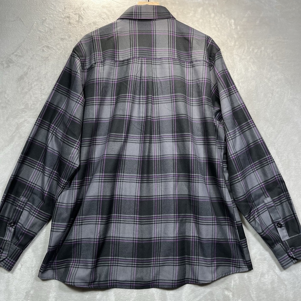 Dixxon Flannel Company Shirt Mens‎ 2XL Black Purple Empire Plaid New York - Picture 7 of 8